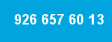 926 657 60 13 926 657 60 13
